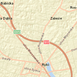 Powiat rycki Street Map