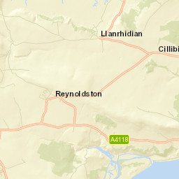 2 Council Houses, Landimore, Swansea Street Map