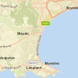 City and County of Swansea Street Map