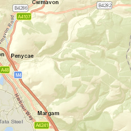 Cwmafan Street Map