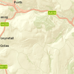 Pontypridd Street Map