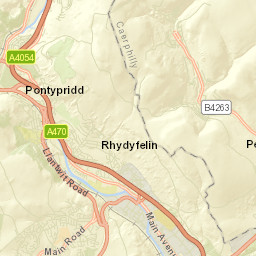 Abertridwr Street Map