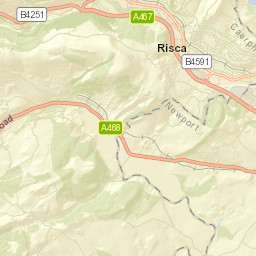 Risca Street Map