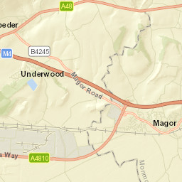 Magor Street Map