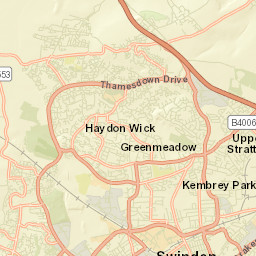 Tadpole Lane, Swindon SN25, UK Street Map