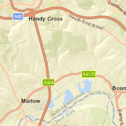 Bourne End Street Map