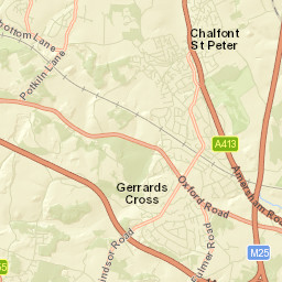 70 Hedgerley Lane, Gerrards Cross, Buckinghamshire Street Map