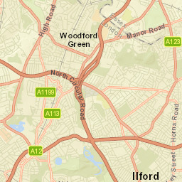 Woodford Green Street Map