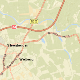 Steenbergen Street Map