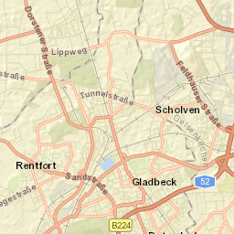 Gladbeck Street Map