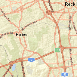 Recklinghausen Street Map