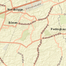 Bönen Street Map