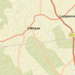 Uebigau Street Map