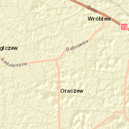 Powiat sieradzki Street Map