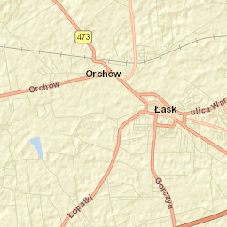 Łask Street Map