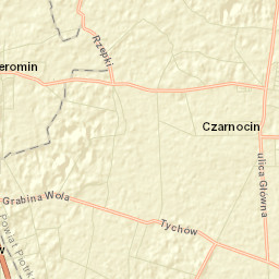 Czarnocin Street Map