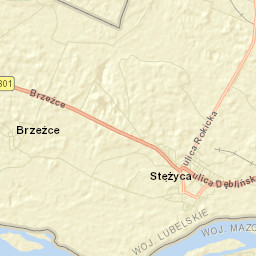 Stężyca Street Map