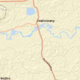 Jeziorzany Street Map