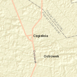 Ostrówek Street Map