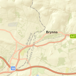 Llanharry Street Map