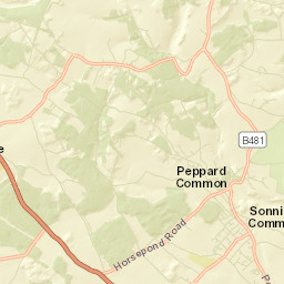 Sonning Common Street Map