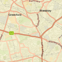 Wembley Street Map