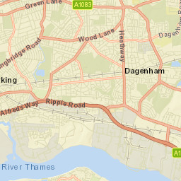 Becontree Street Map