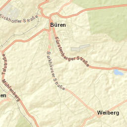 Büren Street Map