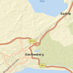 Senftenberg Street Map