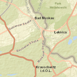 Łęknica Street Map
