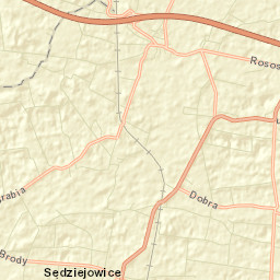 Powiat łaski Street Map