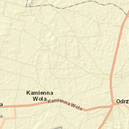 Odrzywół Street Map