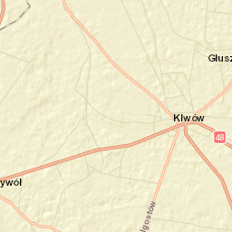 Klwów Street Map