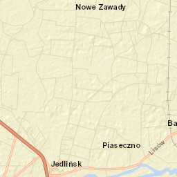 Jedlińsk Street Map