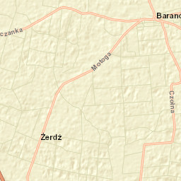 Baranów Street Map