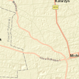 Michów Street Map