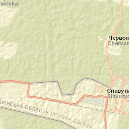 Slavutych Street Map