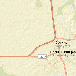 Sosnytsya Street Map