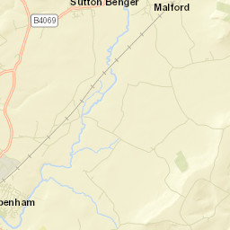 Swindon Road, Chippenham, Wiltshire Street Map