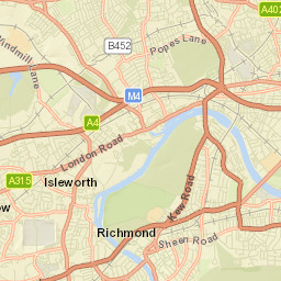  London Borough of Hounslow, London W4, UK Street Map