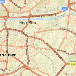 Oberhausen Street Map