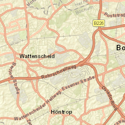 Bochum-Hordel Street Map