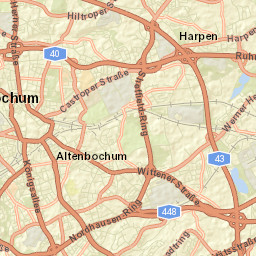 Bochum Street Map