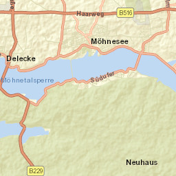 Möhnesee Street Map