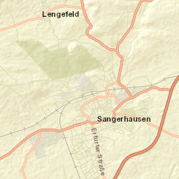 Sangerhausen Street Map