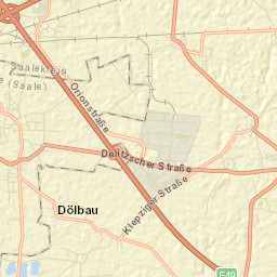 Dölbau Street Map