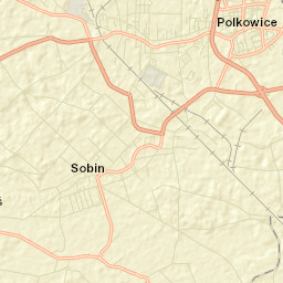 Powiat polkowicki Street Map