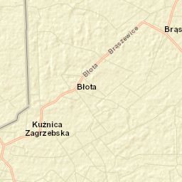 Brąszewice Street Map