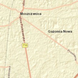 Moszczenica Street Map