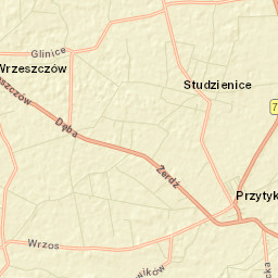 Przytyk Street Map